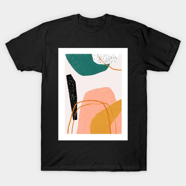 October Abstract T-Shirt by Megan Roy